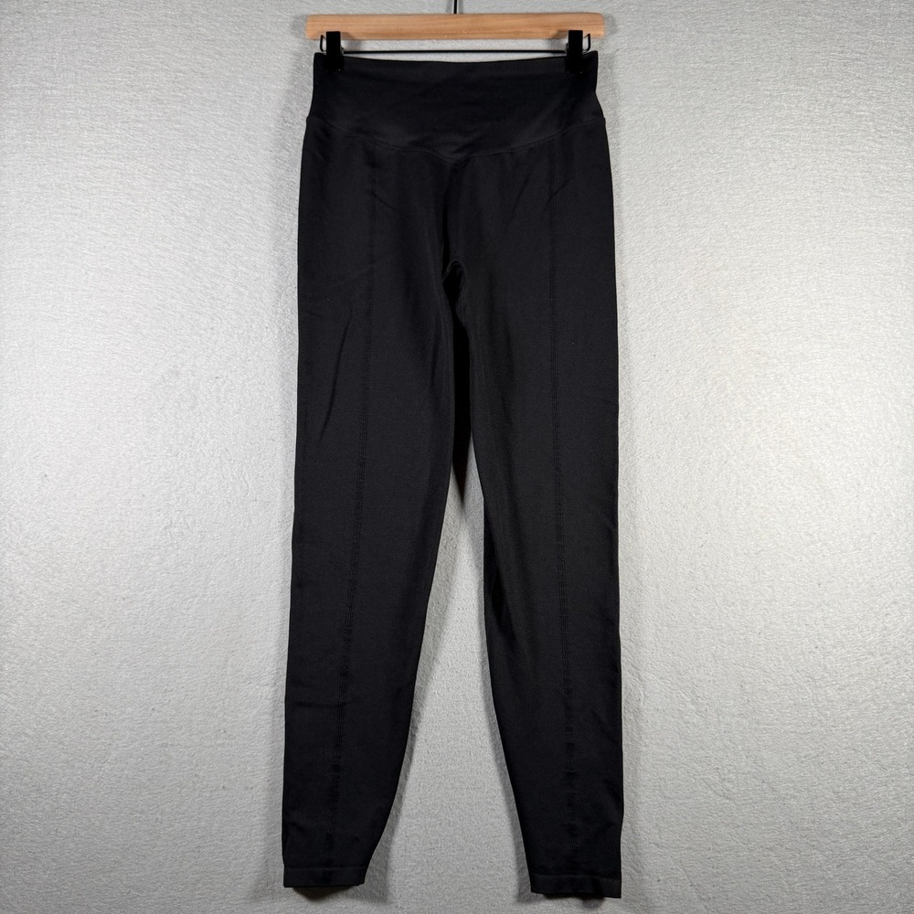 PINK Victoria's Secret Black‎ Seamless High Waist Leggings Womens Size M Regular